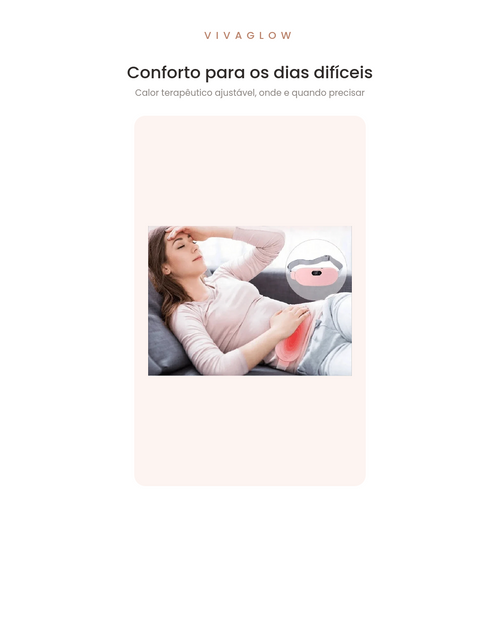 Cinta Térmica Elétrica para Cólicas Menstruais — Alívio de Desconforto