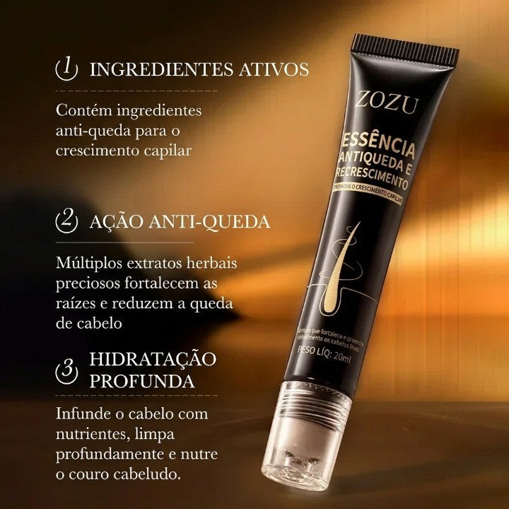 Sérum de Crescimento com Biotina e Óleos Essenciais - Tratamento Anti-Queda Masculino