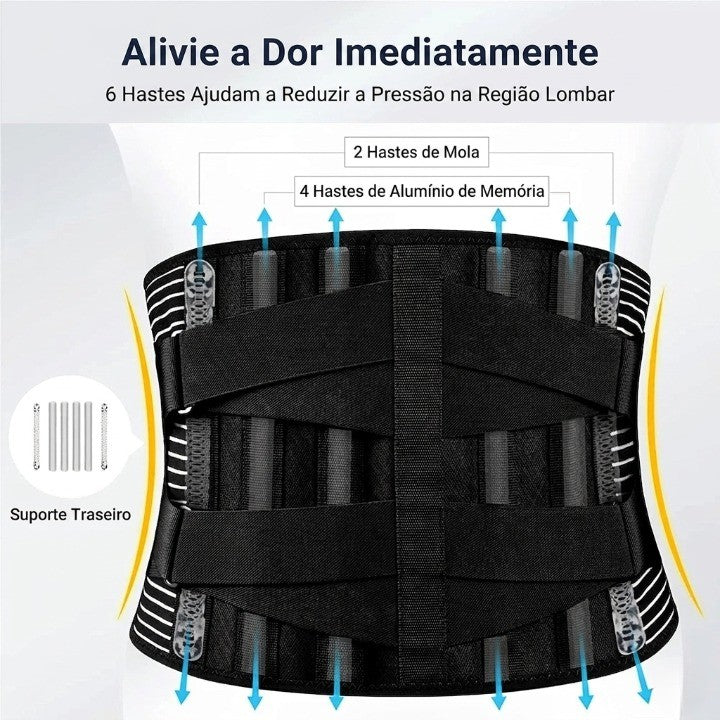 Cinta Modeladora e Suporte Lombar Ergonômico