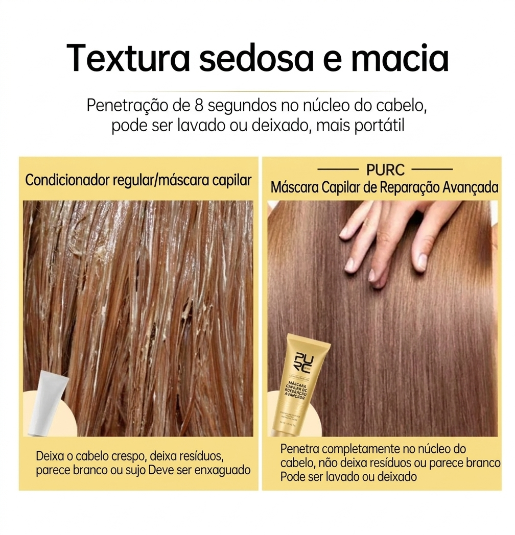 Máscara Capilar Reparadora 8 Segundos VivaGlow - imagem 8