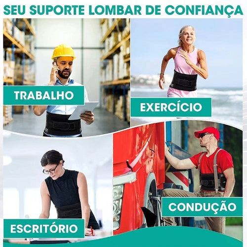 Cinta Modeladora e Suporte Lombar Ergonômico