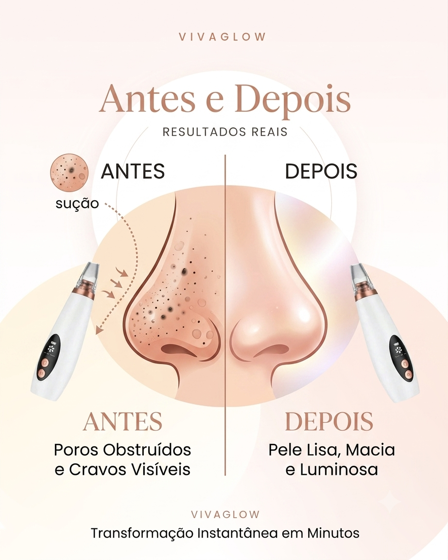 Removedor de Cravos a Vácuo Elétrico — Limpeza de Poros Recarregável USB