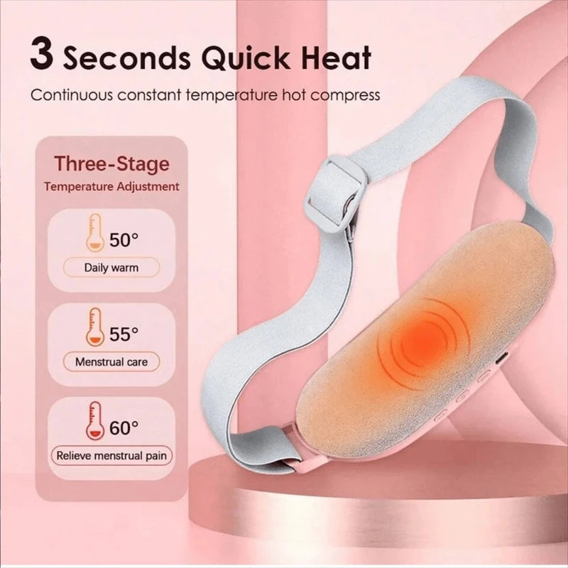 Cinta Térmica Elétrica para Cólicas Menstruais — Alívio de Desconforto