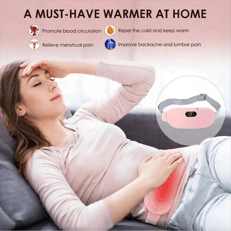 Cinta Térmica Elétrica para Cólicas Menstruais — Alívio de Desconforto