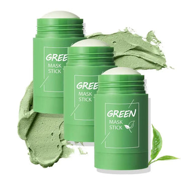 Bastão de Argila Verde com Chá Verde — Poros Limpos e Pele Sem Oleosidade